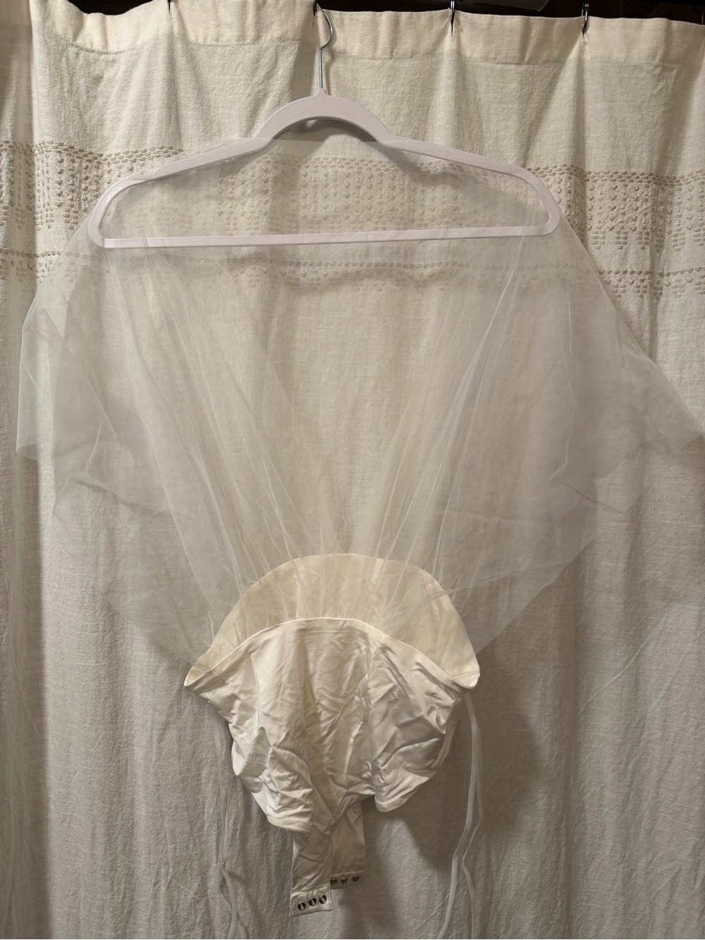 Shona Joy Ivory Tulle Bodysuit - Picture 4 of 5